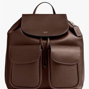 Coach Chocolate Leather Backpack